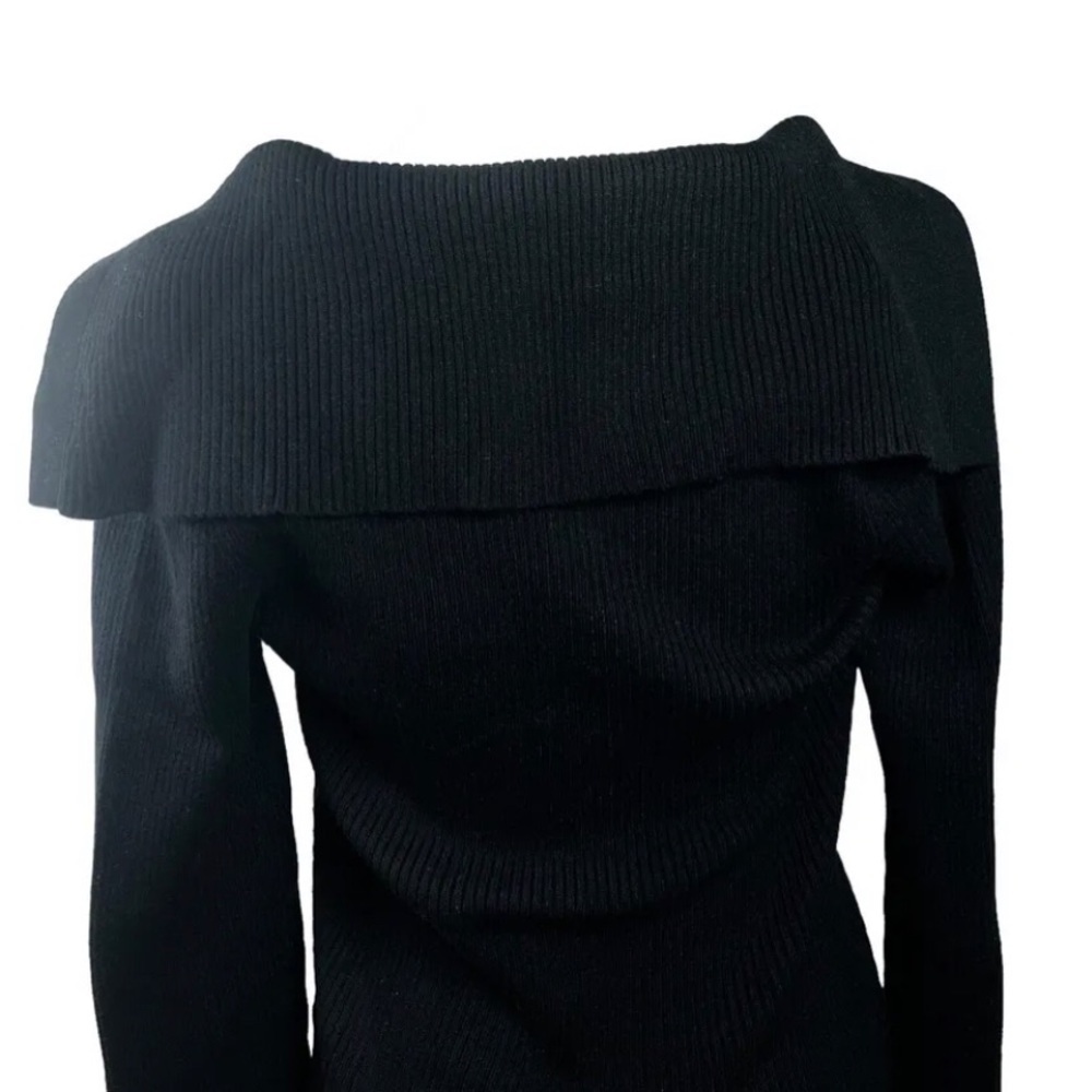 House of Harlow 1960 Dress Womens S Black Henley Knit Whimsigoth Bodycon New - Picture 5 of 9